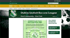 Desktop Screenshot of dublinsoccer.org