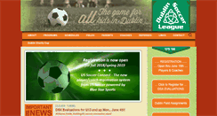 Desktop Screenshot of dublinsoccer.net